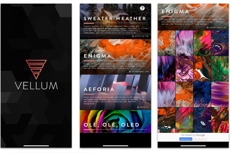 Ứng dụng Vellum wallpapers đem đến hình nền đẹp cho iPhone