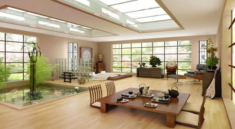 Yếu tố thiên nhiên trong thiết kế nhà theo phong cách Nhật